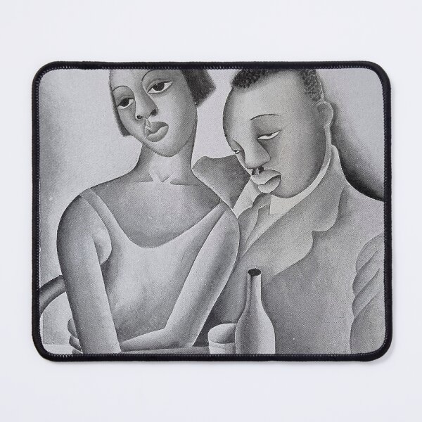 Item preview, Harlem Renaissance Couple Drawing – Intimate Jazz Age Portrait – Vintage Figurative Art Lovers designed and sold by RickE.