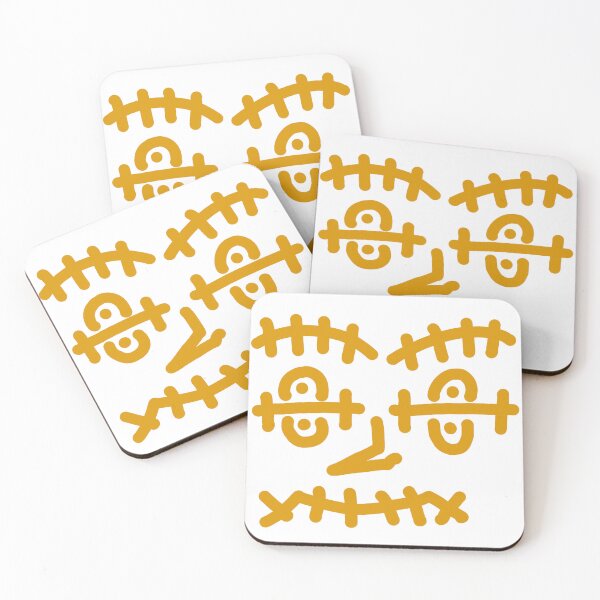 Item preview, Golden Tribal Face – Bold Abstract Street Art Design designed and sold by felipemaldonadoart.