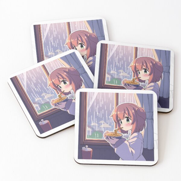 Item preview, Cozy Anime Ramen Sticker – Night Anime Aesthetic Art designed and sold by Femwealth.