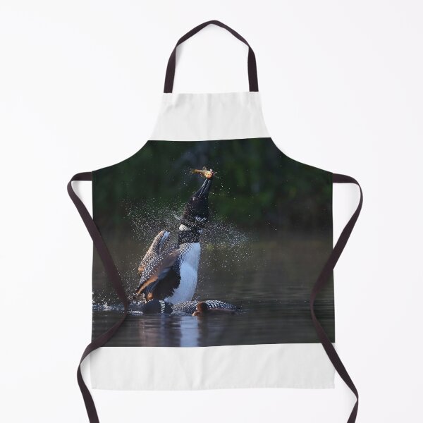 Item preview, Pisces Rising - Common loon with fish designed and sold by James Cumming.