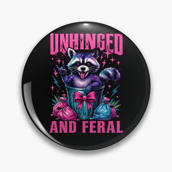 Item preview, Unhinged And Feral Raccoon designed and sold by krystalRomanart.