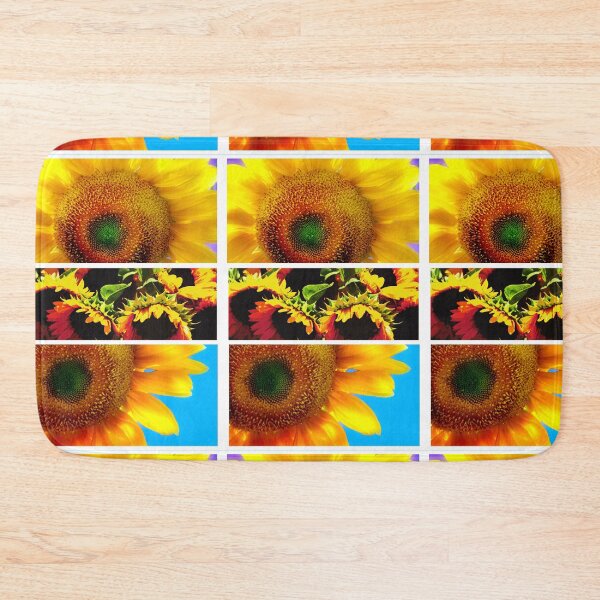 Item preview, Vibrant Sunflower Triptych – Colorful Botanical Macro Art designed and sold by Artondra Hall.