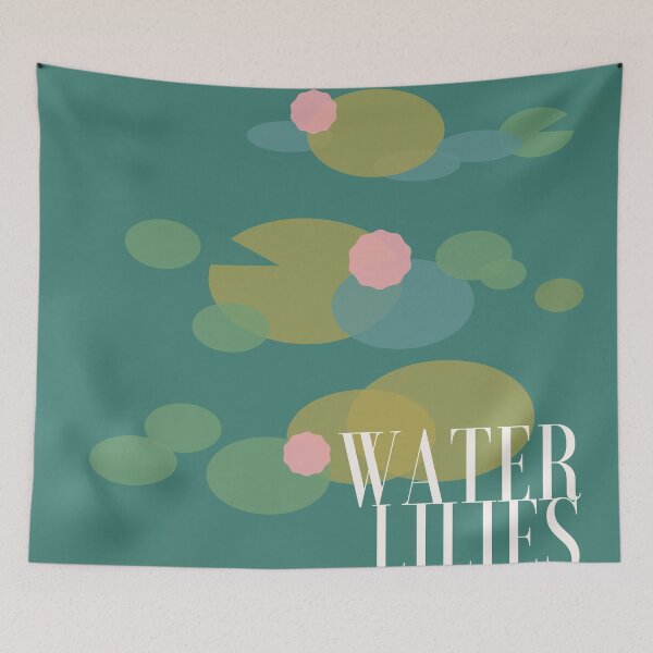 Item preview, Water Lilies Abstract Deconstructed designed and sold by PocketPixies.