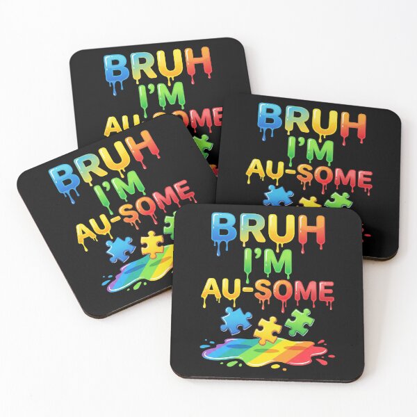 Item preview, Bruh I'm Au-Some Autism Acceptance Neurodiversity Pride designed and sold by SofenArt.