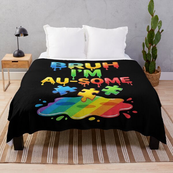 Item preview, Bruh I'm Au-Some Autism Acceptance Neurodiversity Pride designed and sold by SofenArt.