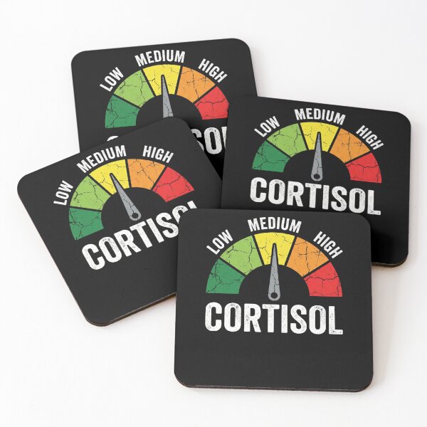 Item preview, Low Medium High Cortisol Stress Hormone Health Wellness designed and sold by SofenArt.