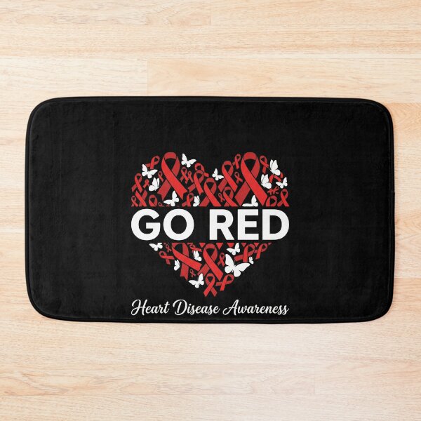 Item preview, Go Red Heart Disease Awareness Heart Health Supporter designed and sold by SofenArt.