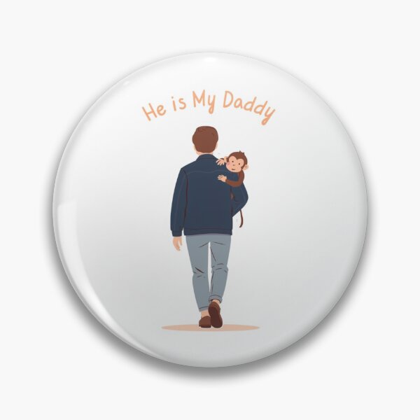 Item preview, He Is My Daddy  | Cute Monkey Father Bond Illustration designed and sold by Irene Catchmind.