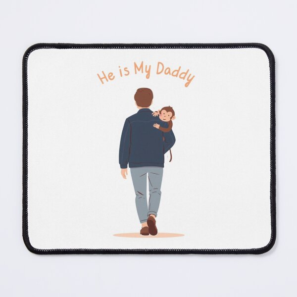 Item preview, He Is My Daddy | Cute Monkey Father Bond Illustration designed and sold by Irene Catchmind.