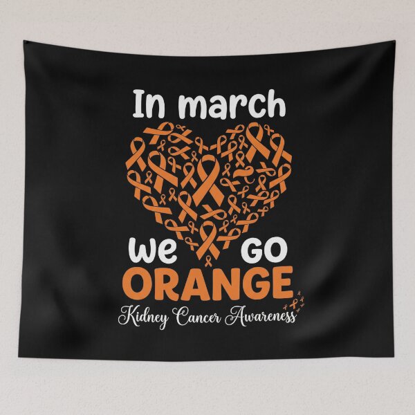 Item preview, In March We Go Orange Kidney Cancer Awareness Month Fighter Supporter designed and sold by SofenArt.