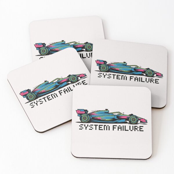 Item preview, Cyberpunk Y2K F1 Racing Car "System Failure" Neon Glitch Graphic designed and sold by benjyjump.
