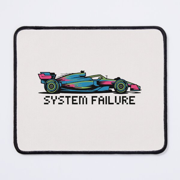Item preview, Cyberpunk Y2K F1 Racing Car "System Failure" Neon Glitch Graphic designed and sold by benjyjump.