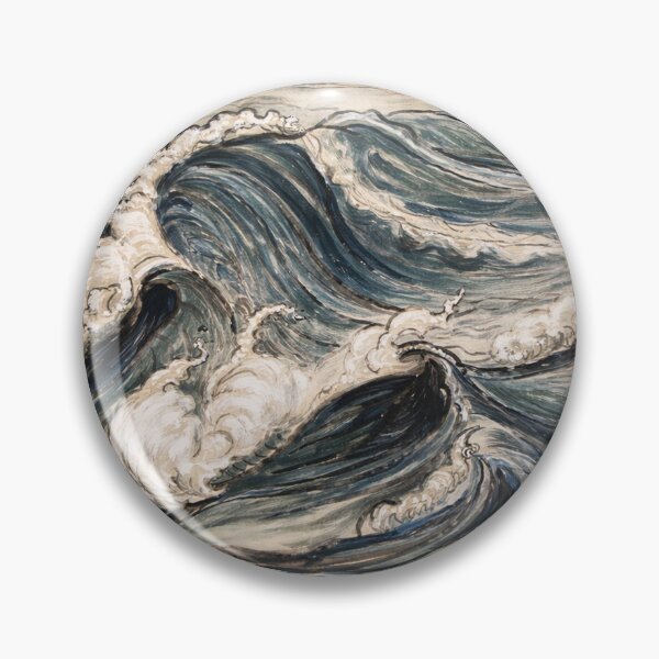 Item preview, Vintage Ocean Wave Painting – Stylized Seascape Study – Nautical Art Lovers designed and sold by RickE.