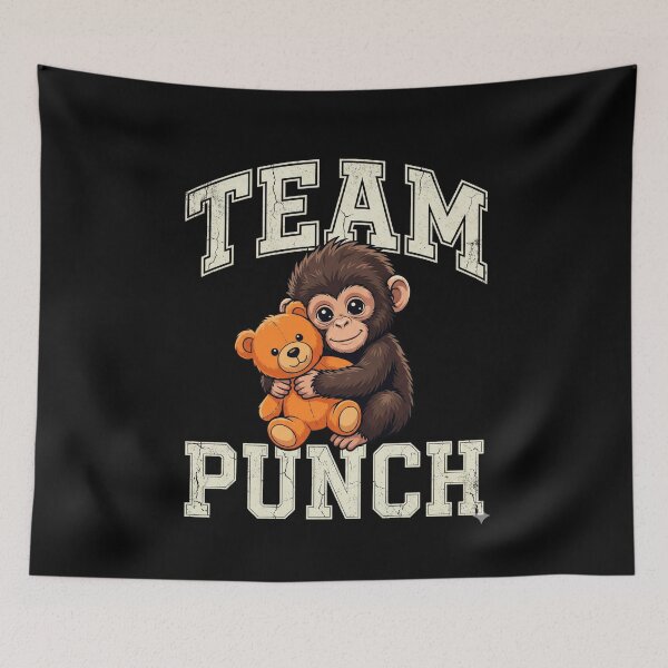 Item preview, Team Punch Baby Monkey Teddy Bear Cuddle Animal Lover designed and sold by SofenArt.