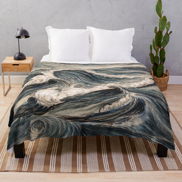 Item preview, Vintage Ocean Wave Painting – Stylized Seascape Study – Nautical Art Lovers designed and sold by RickE.