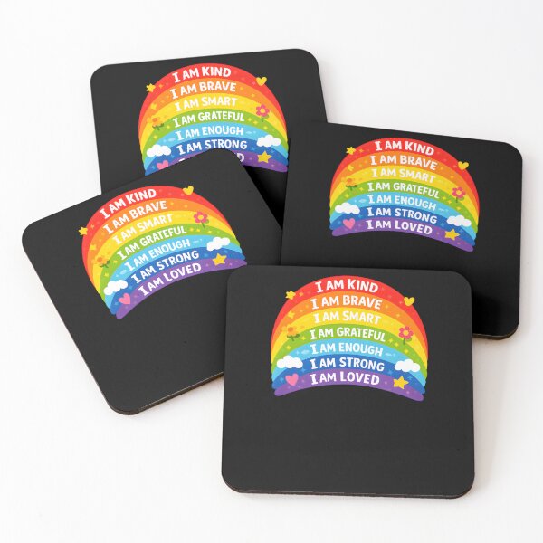 Item preview, Positive Affirmations Rainbow For Kids designed and sold by krystalRomanart.