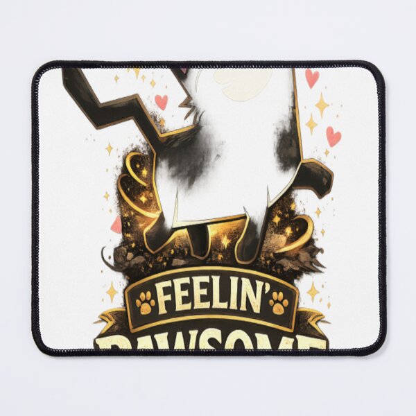 Item preview, Feelin’ Pawsome – Cute Happy Black Cat Funny Cat Lover Design designed and sold by CatLovers Studio.