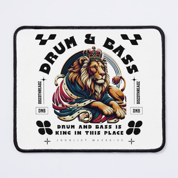 Item preview, DRUM AND BASS - King In This Place (Black) designed and sold by Discothreadz.