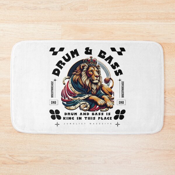 Item preview, DRUM AND BASS  - King In This Place (Black) designed and sold by Discothreadz.