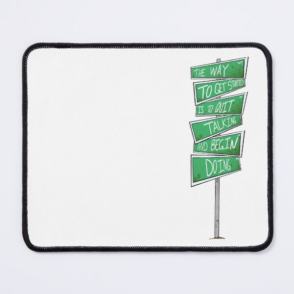 Item preview, Motivational Signpost - Quit Talking Begin Doing Quote designed and sold by TheArtOfTreble.