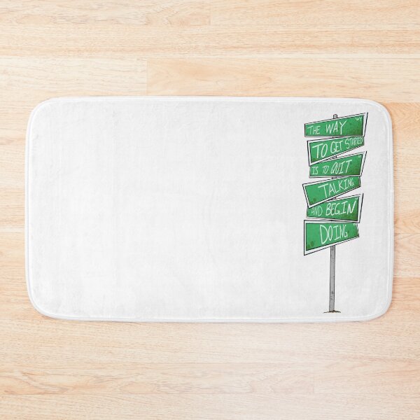 Item preview, Motivational Signpost - Quit Talking Begin Doing Quote designed and sold by TheArtOfTreble.