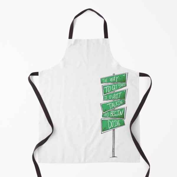Item preview, Motivational Signpost - Quit Talking Begin Doing Quote designed and sold by TheArtOfTreble.
