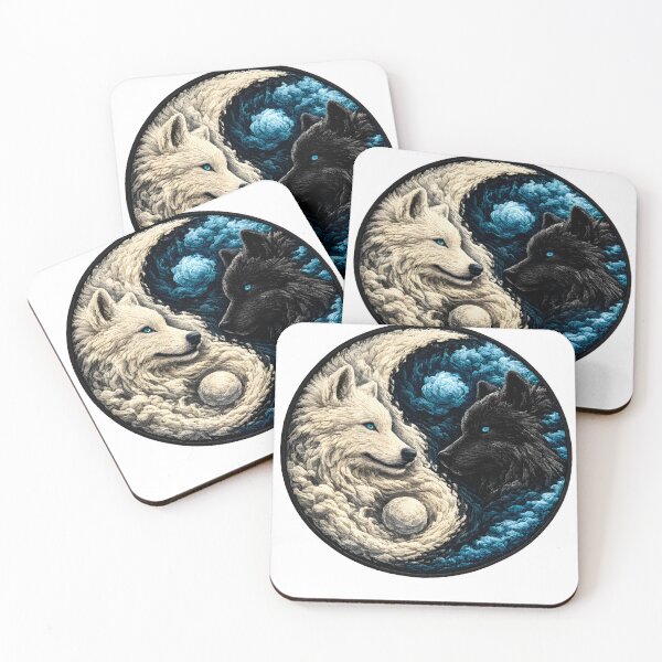 Item preview, Yin Yang Wolves: Duality of Light and Darkness designed and sold by Monbalc.
