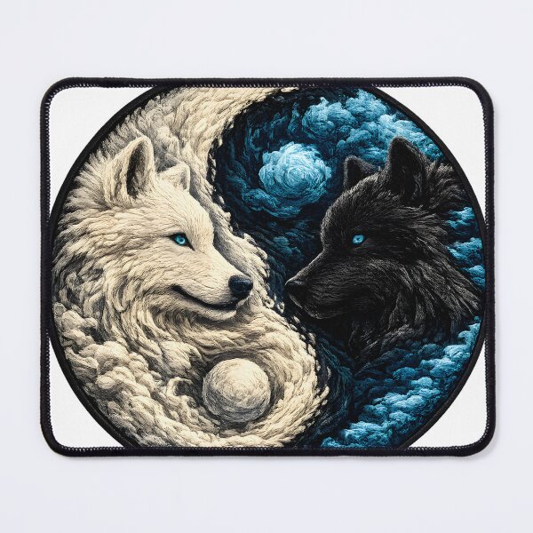 Item preview, Yin Yang Wolves: Duality of Light and Darkness designed and sold by Monbalc.