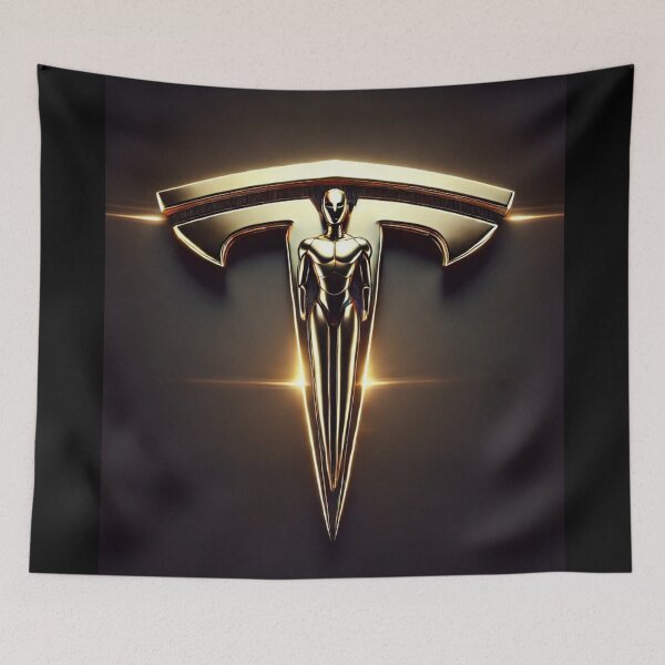 Item preview, Tesla logo art designed and sold by TEEJAMBOREE.