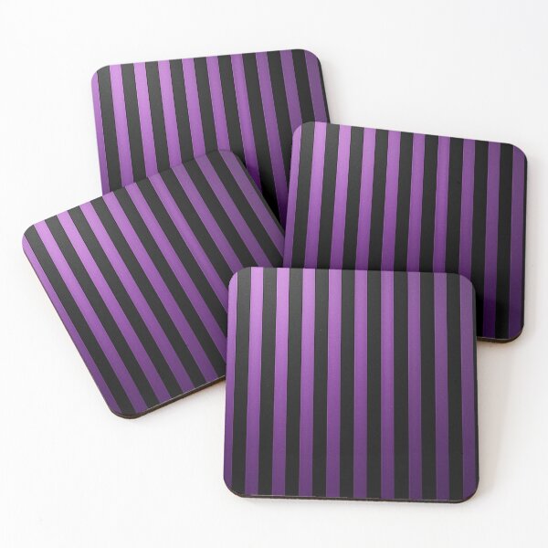 Item preview, Minimalist Purple and Black Vertical Stripe Pattern designed and sold by optimusprime39.