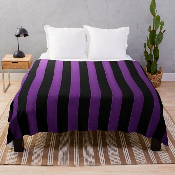 Item preview, Minimalist Purple and Black Vertical Stripe Pattern designed and sold by optimusprime39.