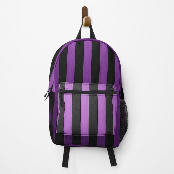 Item preview, Minimalist Purple and Black Vertical Stripe Pattern designed and sold by optimusprime39.