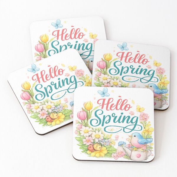 Item preview, Hello Spring Floral Wreath designed and sold by xavier-explore.