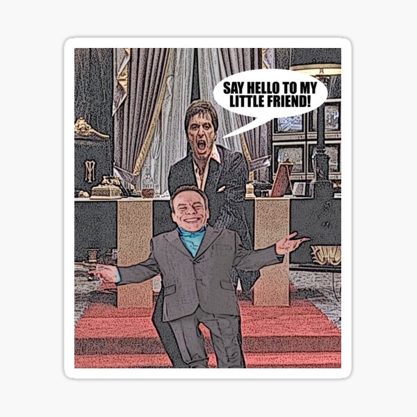 Vista previa del artículo con la obra «El pequeño amigo de "Scarface" con Warwick Davis», diseñado y vendido por markstones.