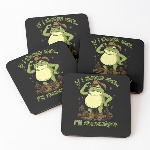 Item preview, If I Shenan Once I'll Shenanigan Funny Cowboy Frog designed and sold by krystalRomanart.