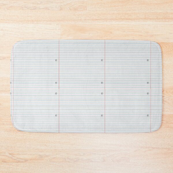 Item preview, Classic Notebook Paper Pattern - Blue Lines & Red Margin designed and sold by TheArtOfTreble.