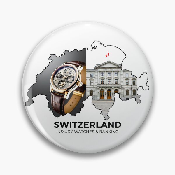Item preview, Switzerland Map Luxury Watches and Elite Banking Art designed and sold by AbulailArt.