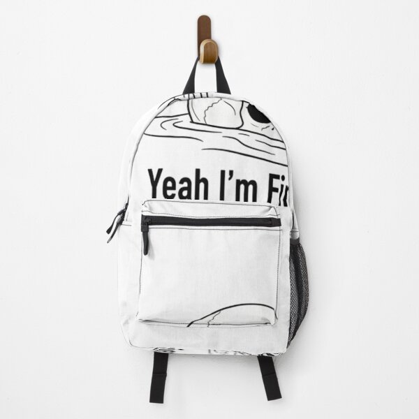 Item preview, Yeah I’m Fine No Worries Skull Vintage Humor Quote designed and sold by TynesDesign.