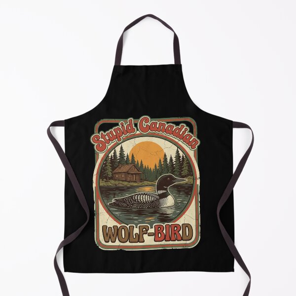 Item preview, Stupid Canadian Wolf-Bird Canadian Loons Wildlife Nature designed and sold by SofenArt.