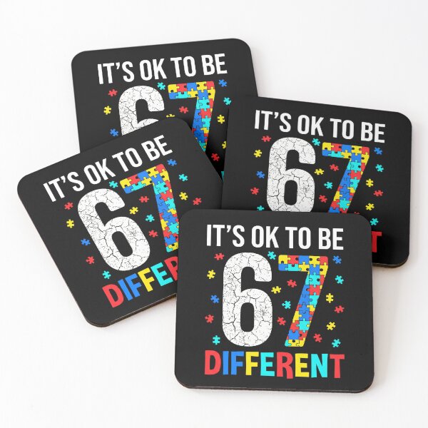 Item preview, It's Ok To Be 67 Different Autism Awareness Birthday Celebration designed and sold by SofenArt.