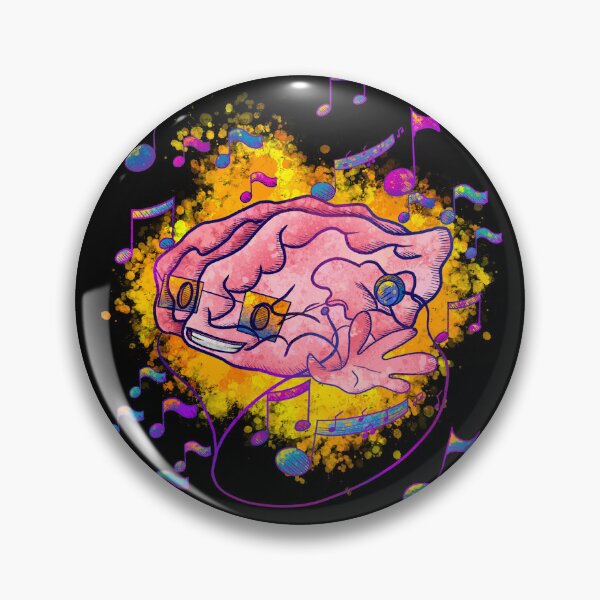 Item preview, Psychedelic Brain Music - Trippy Sunglasses Notes Art designed and sold by TheArtOfTreble.