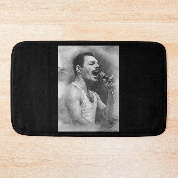 Item preview, Freddie Mercury Watercolour Portrait  Iconic Queen Singer Art Print designed and sold by Styfish.