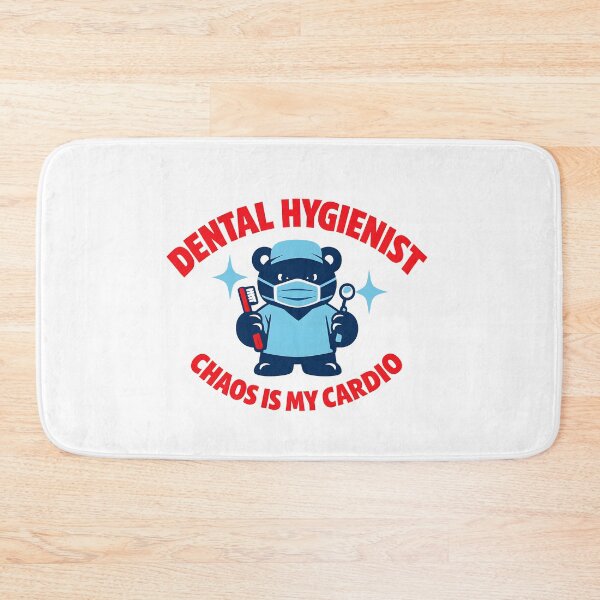 Item preview, Dental Hygienist Chaos Is My Cardio – Cute Bear Dental Design designed and sold by ClinicalHubs.