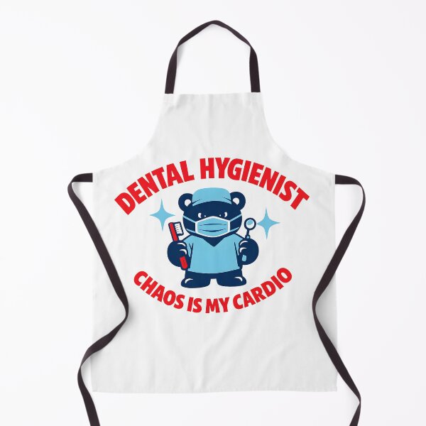 Item preview, Dental Hygienist Chaos Is My Cardio – Cute Bear Dental Design designed and sold by ClinicalHubs.
