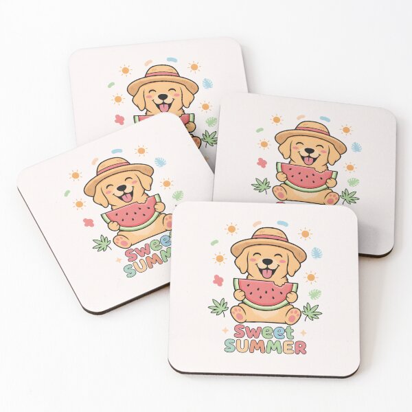 Item preview, Cute Dog with Watermelon Kawaii designed and sold by naragon4289.