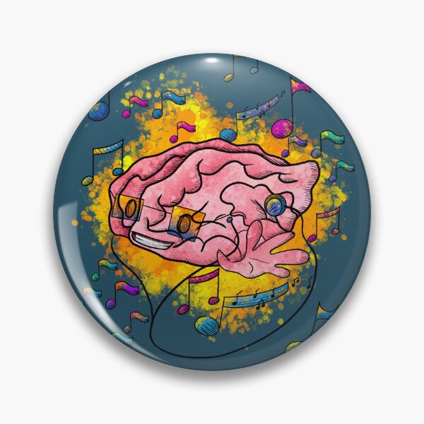Item preview, Psychedelic Music Brain - Trippy Sunglasses Notes Burst designed and sold by TheArtOfTreble.