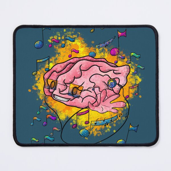 Item preview, Psychedelic Music Brain - Trippy Sunglasses Notes Burst designed and sold by TheArtOfTreble.