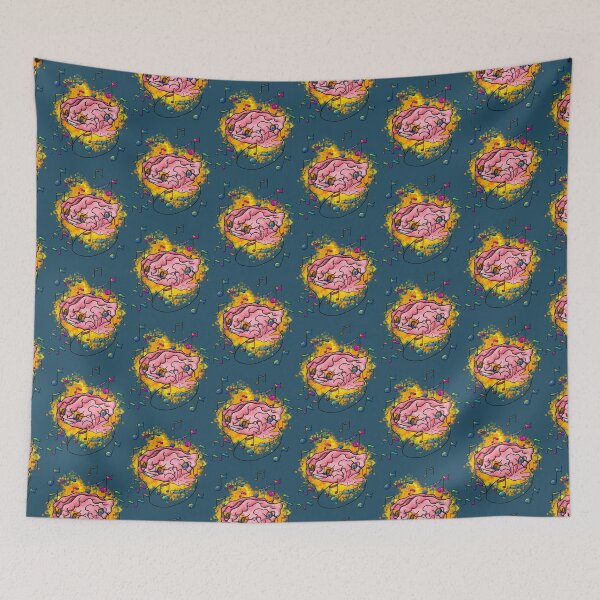 Item preview, Psychedelic Music Brain - Trippy Sunglasses Notes Burst designed and sold by TheArtOfTreble.
