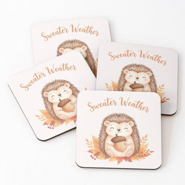 Item preview, Sweater Weather Cute Hedgehog designed and sold by naragon4289.