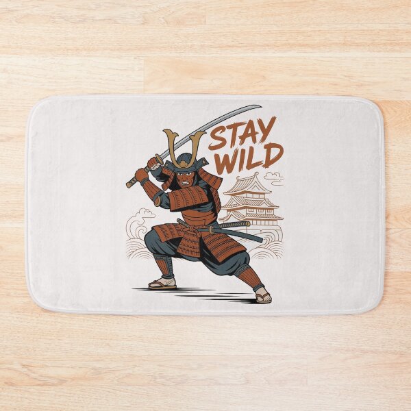 Item preview, Japanese Samurai & Castle Ukiyo-e Streetwear "Stay Wild" Graphic designed and sold by benjyjump.